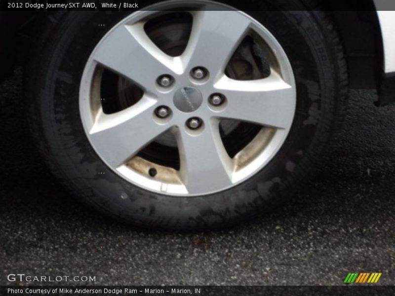 White / Black 2012 Dodge Journey SXT AWD