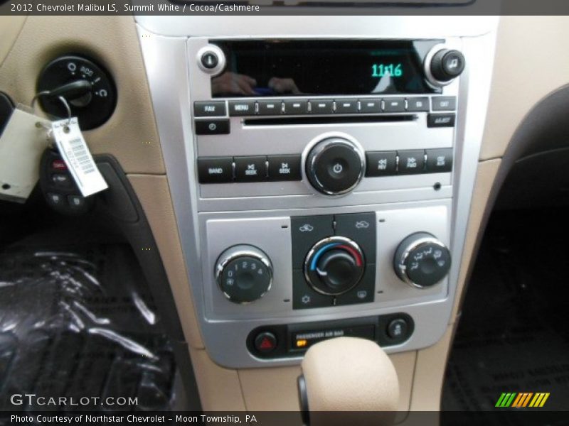 Summit White / Cocoa/Cashmere 2012 Chevrolet Malibu LS