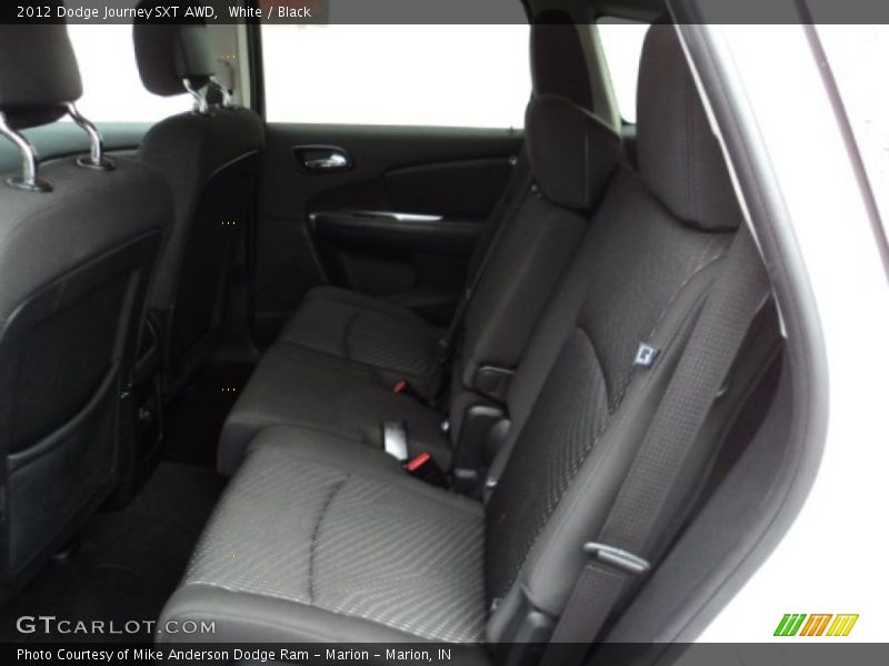 White / Black 2012 Dodge Journey SXT AWD