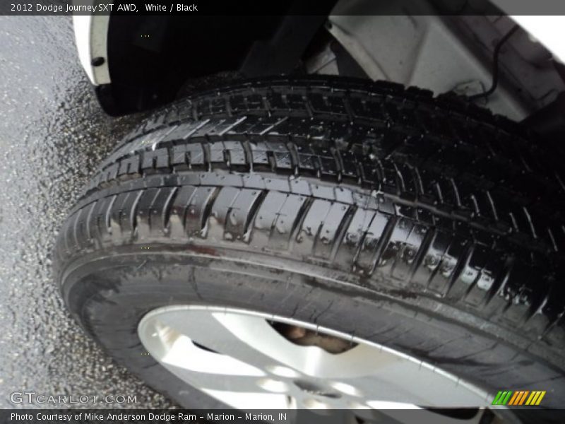 White / Black 2012 Dodge Journey SXT AWD