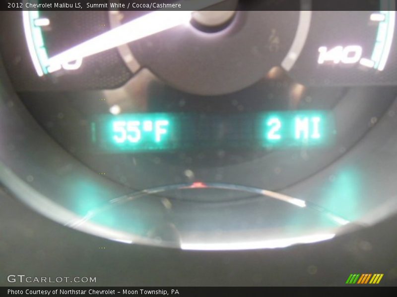 Summit White / Cocoa/Cashmere 2012 Chevrolet Malibu LS
