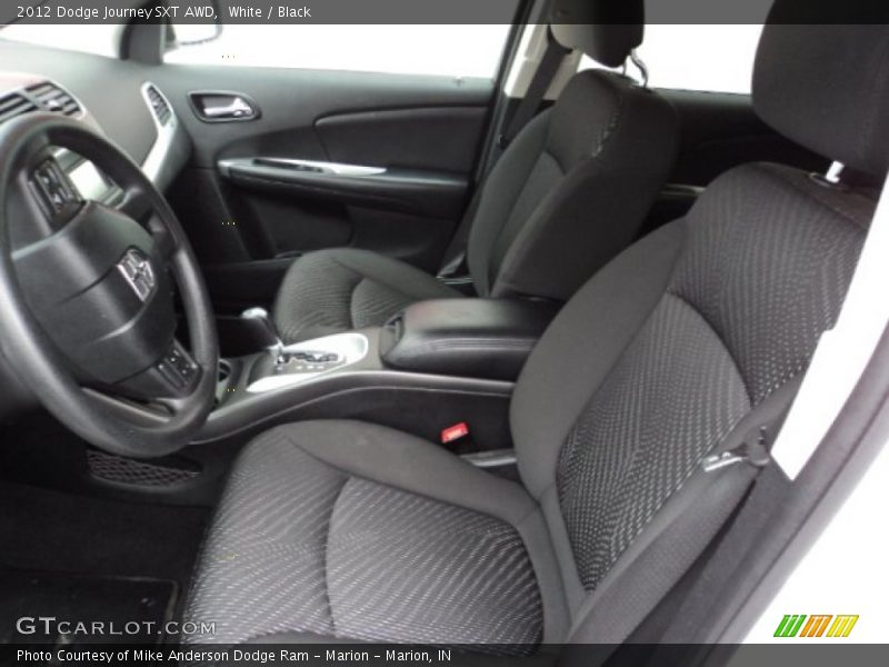 White / Black 2012 Dodge Journey SXT AWD
