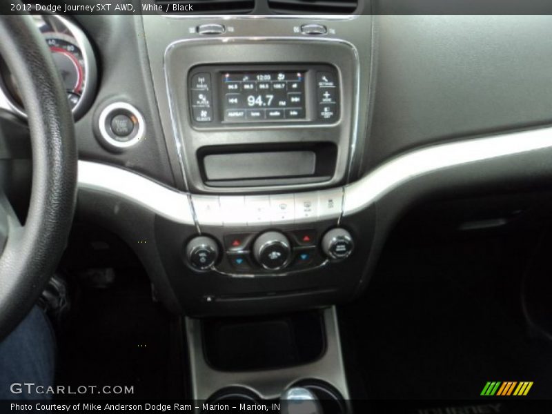 White / Black 2012 Dodge Journey SXT AWD