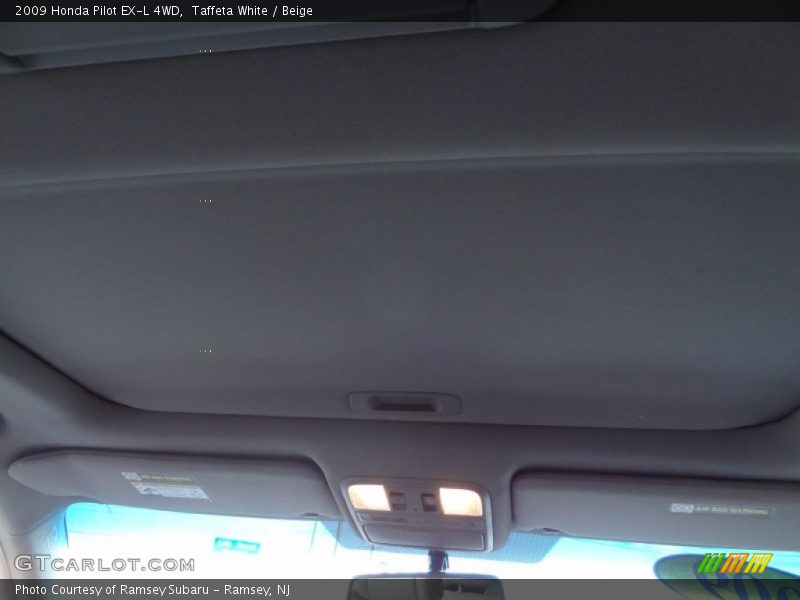 Taffeta White / Beige 2009 Honda Pilot EX-L 4WD