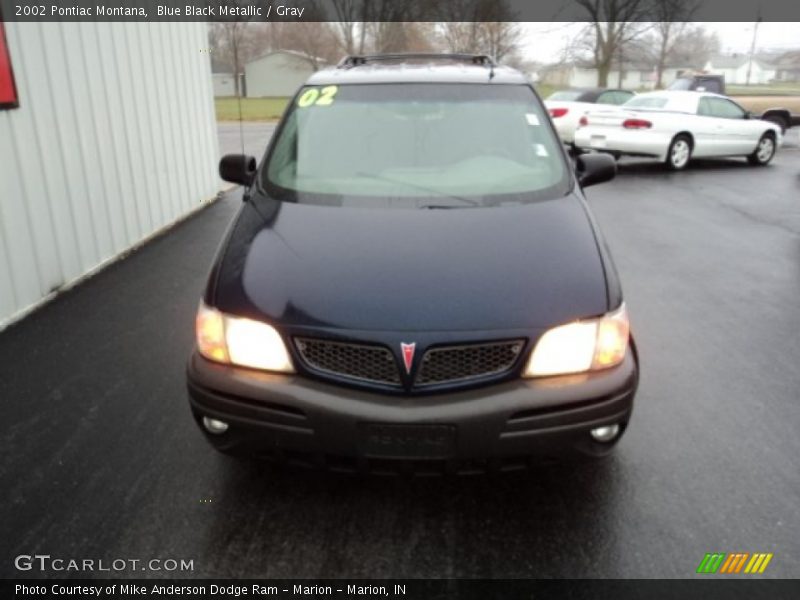 Blue Black Metallic / Gray 2002 Pontiac Montana