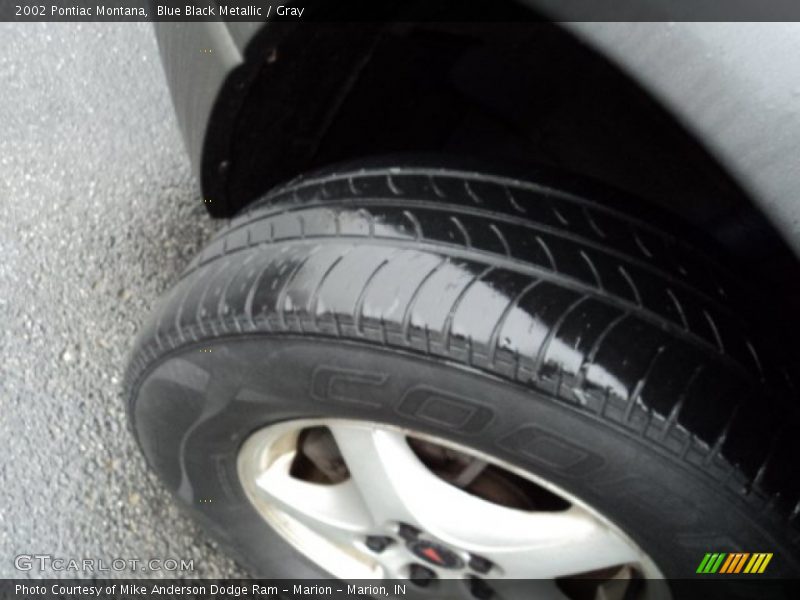 Blue Black Metallic / Gray 2002 Pontiac Montana