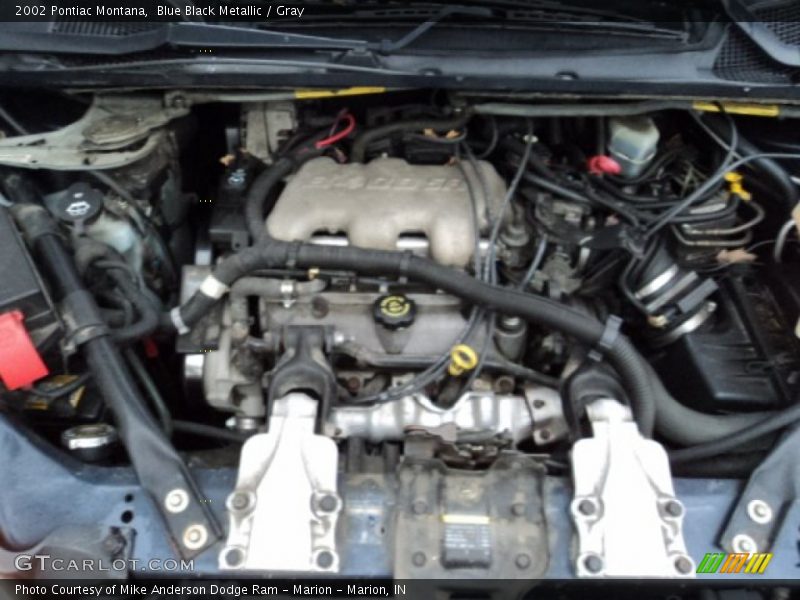 Blue Black Metallic / Gray 2002 Pontiac Montana