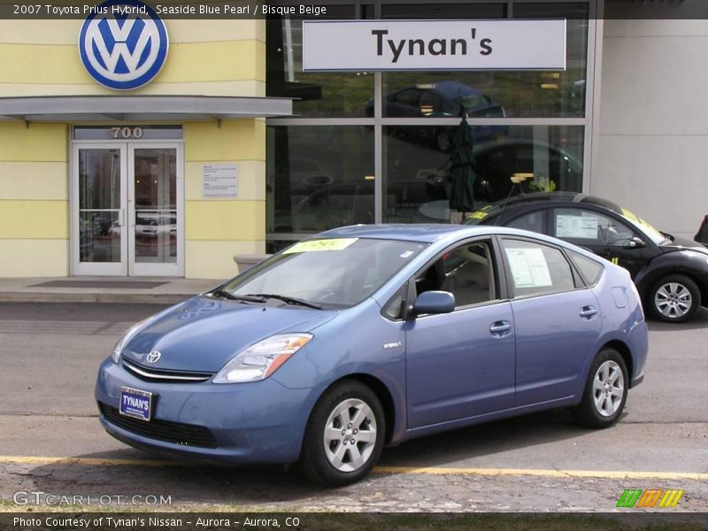 Seaside Blue Pearl / Bisque Beige 2007 Toyota Prius Hybrid