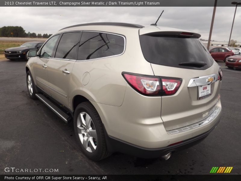 Champagne Silver Metallic / Dark Titanium/Light Titanium 2013 Chevrolet Traverse LTZ