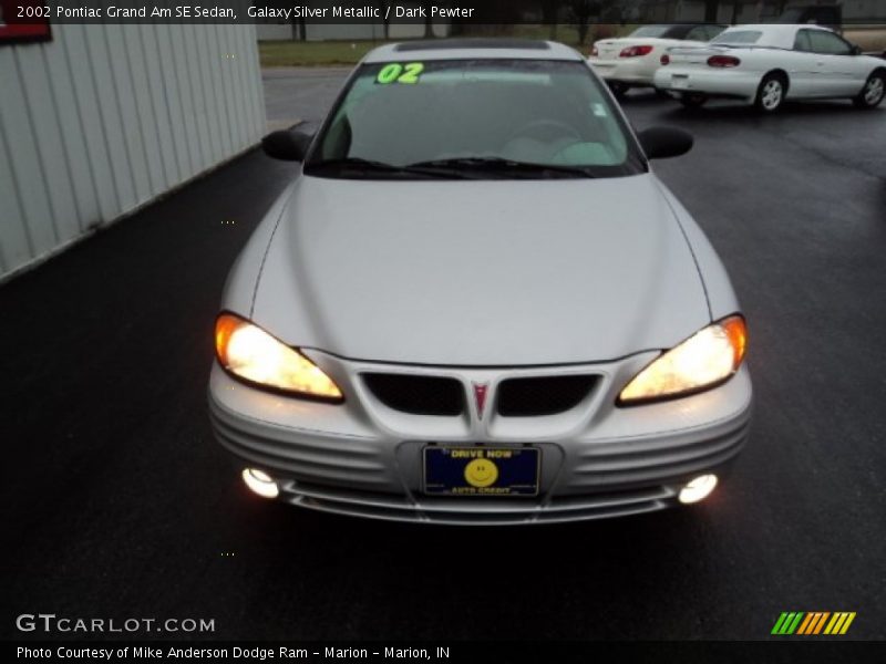 Galaxy Silver Metallic / Dark Pewter 2002 Pontiac Grand Am SE Sedan