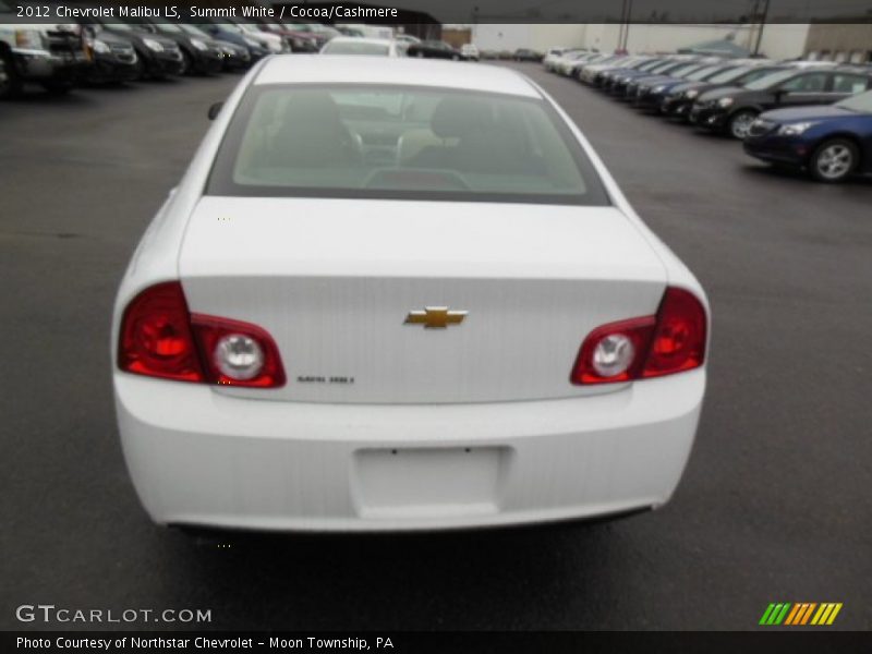 Summit White / Cocoa/Cashmere 2012 Chevrolet Malibu LS