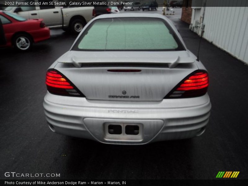 Galaxy Silver Metallic / Dark Pewter 2002 Pontiac Grand Am SE Sedan