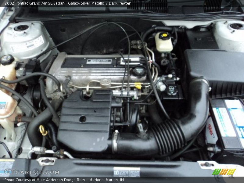  2002 Grand Am SE Sedan Engine - 2.2 Liter DOHC 16-Valve 4 Cylinder