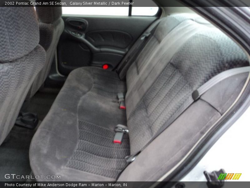 Rear Seat of 2002 Grand Am SE Sedan