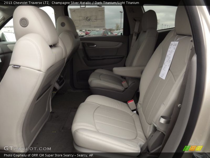 Champagne Silver Metallic / Dark Titanium/Light Titanium 2013 Chevrolet Traverse LTZ