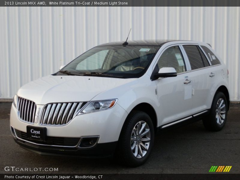 White Platinum Tri-Coat / Medium Light Stone 2013 Lincoln MKX AWD