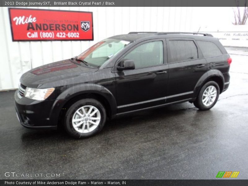 Brilliant Black Crystal Pearl / Black 2013 Dodge Journey SXT
