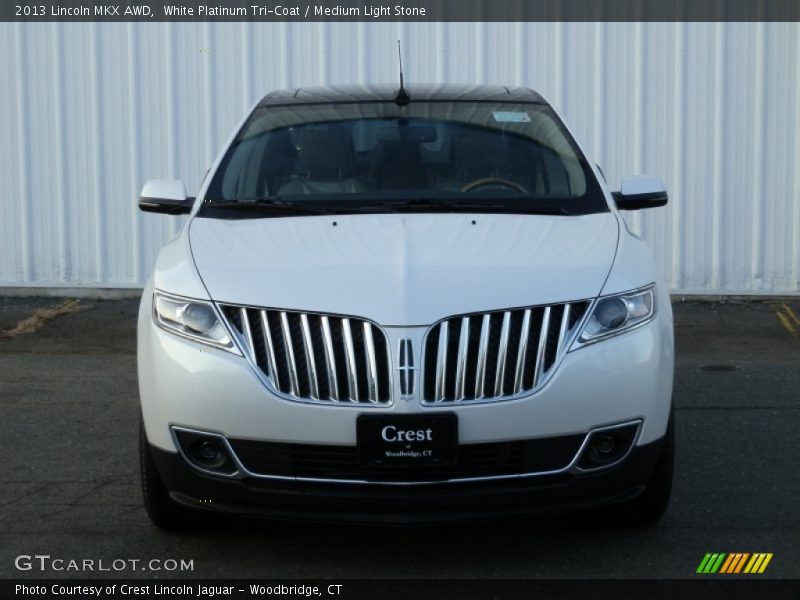 White Platinum Tri-Coat / Medium Light Stone 2013 Lincoln MKX AWD