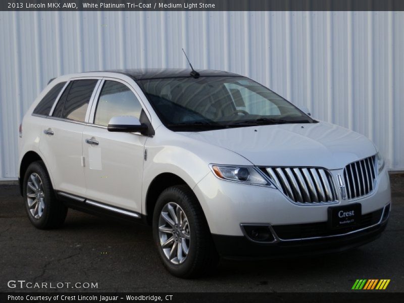 White Platinum Tri-Coat / Medium Light Stone 2013 Lincoln MKX AWD
