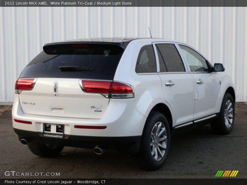 White Platinum Tri-Coat / Medium Light Stone 2013 Lincoln MKX AWD