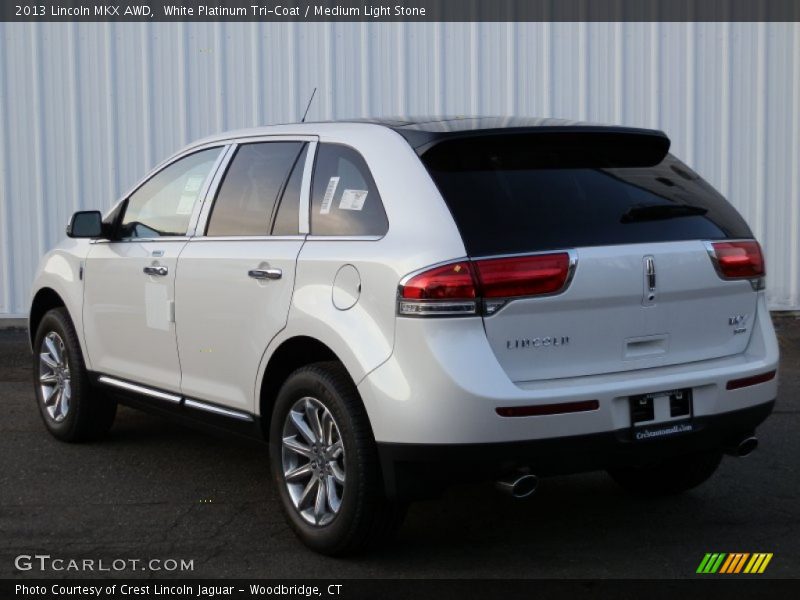 White Platinum Tri-Coat / Medium Light Stone 2013 Lincoln MKX AWD