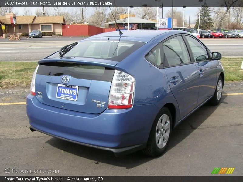 Seaside Blue Pearl / Bisque Beige 2007 Toyota Prius Hybrid