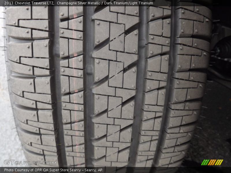 Champagne Silver Metallic / Dark Titanium/Light Titanium 2013 Chevrolet Traverse LTZ
