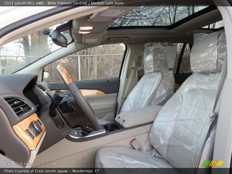 White Platinum Tri-Coat / Medium Light Stone 2013 Lincoln MKX AWD