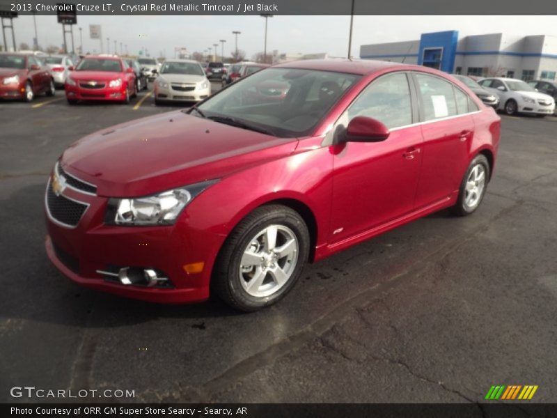 Crystal Red Metallic Tintcoat / Jet Black 2013 Chevrolet Cruze LT