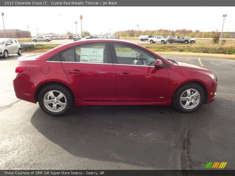 Crystal Red Metallic Tintcoat / Jet Black 2013 Chevrolet Cruze LT