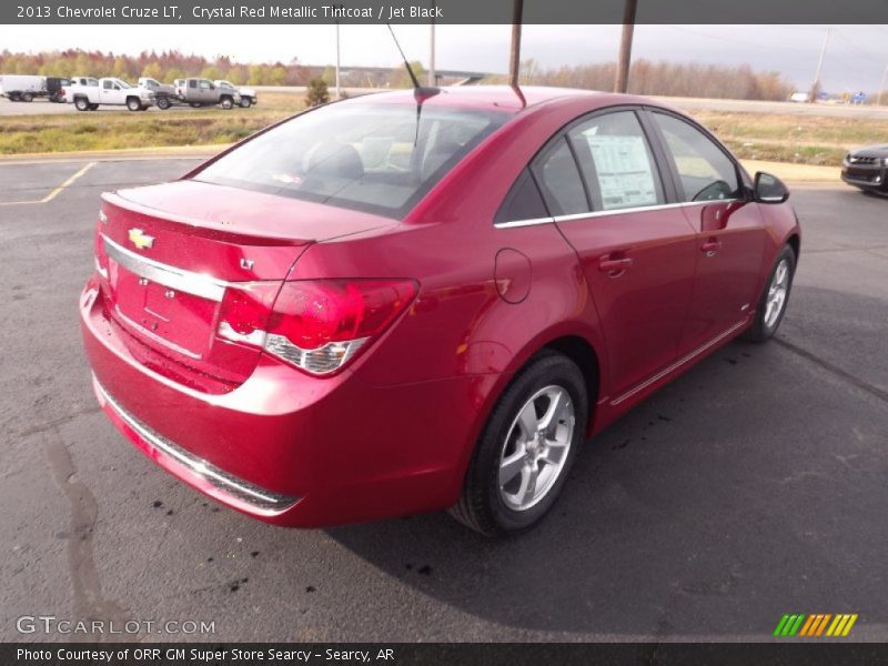 Crystal Red Metallic Tintcoat / Jet Black 2013 Chevrolet Cruze LT