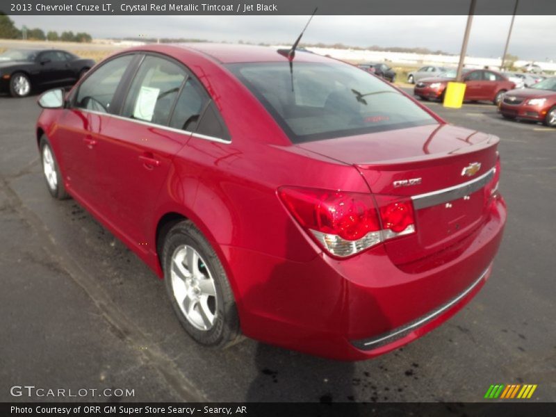 Crystal Red Metallic Tintcoat / Jet Black 2013 Chevrolet Cruze LT
