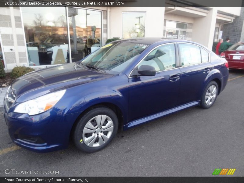 Azurite Blue Metallic / Warm Ivory 2010 Subaru Legacy 2.5i Sedan