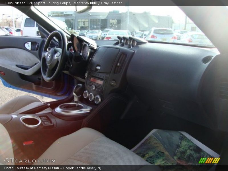 Monterey Blue / Gray Leather 2009 Nissan 370Z Sport Touring Coupe