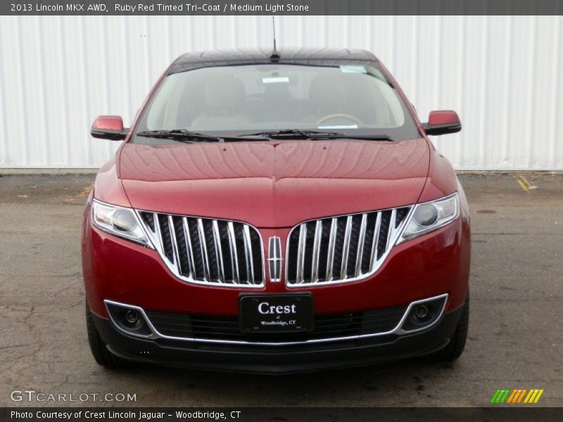 Ruby Red Tinted Tri-Coat / Medium Light Stone 2013 Lincoln MKX AWD