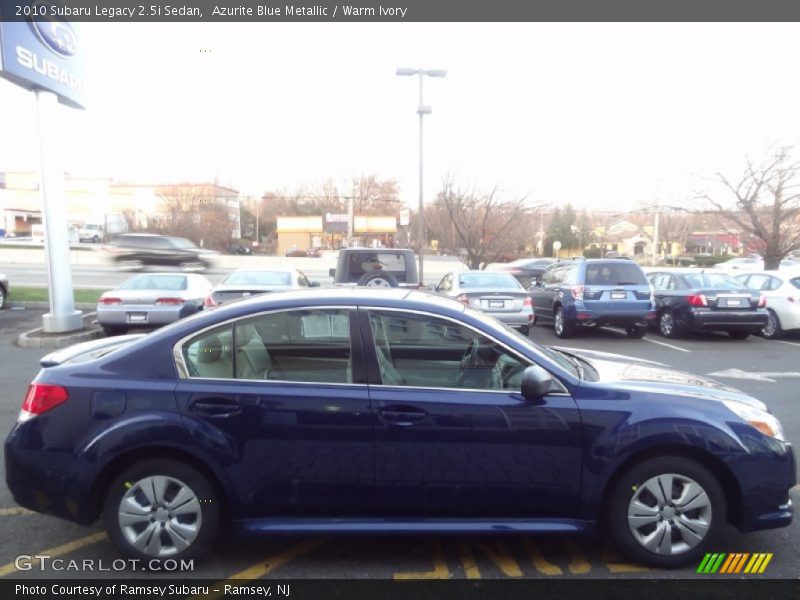 Azurite Blue Metallic / Warm Ivory 2010 Subaru Legacy 2.5i Sedan