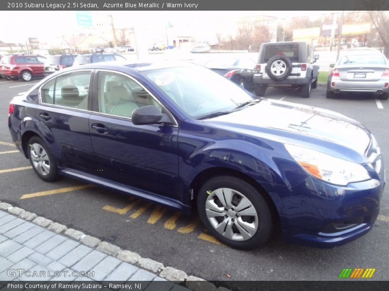 Azurite Blue Metallic / Warm Ivory 2010 Subaru Legacy 2.5i Sedan