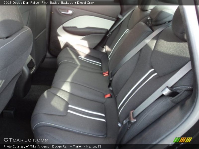 Pitch Black / Black/Light Diesel Gray 2013 Dodge Dart Rallye