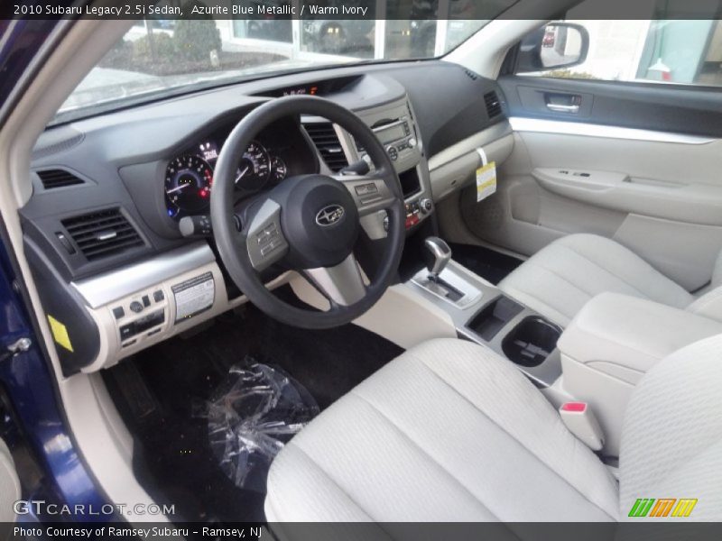 Azurite Blue Metallic / Warm Ivory 2010 Subaru Legacy 2.5i Sedan