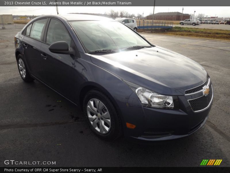 Atlantis Blue Metallic / Jet Black/Medium Titanium 2013 Chevrolet Cruze LS