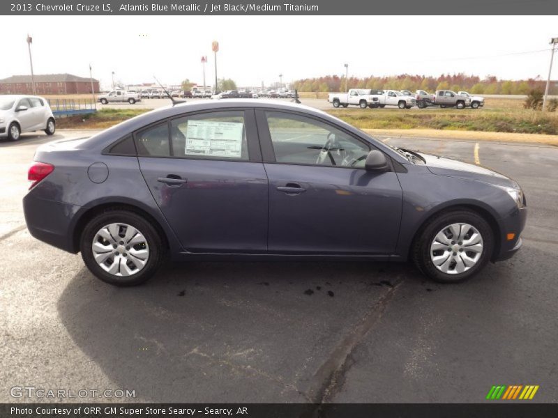 Atlantis Blue Metallic / Jet Black/Medium Titanium 2013 Chevrolet Cruze LS