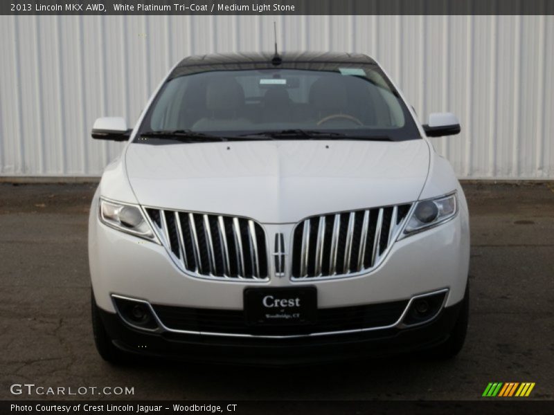 White Platinum Tri-Coat / Medium Light Stone 2013 Lincoln MKX AWD