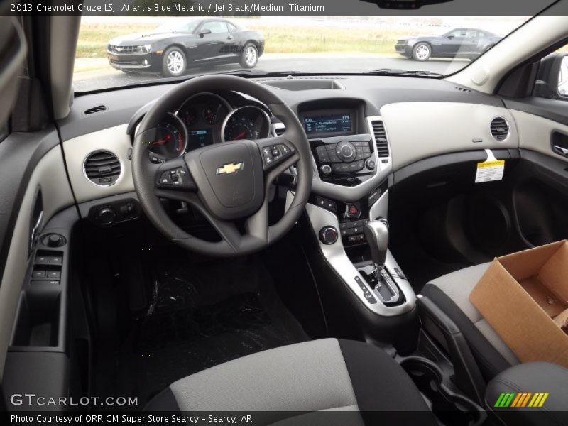 Atlantis Blue Metallic / Jet Black/Medium Titanium 2013 Chevrolet Cruze LS