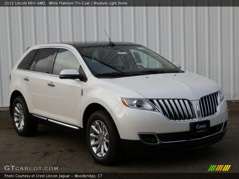 White Platinum Tri-Coat / Medium Light Stone 2013 Lincoln MKX AWD