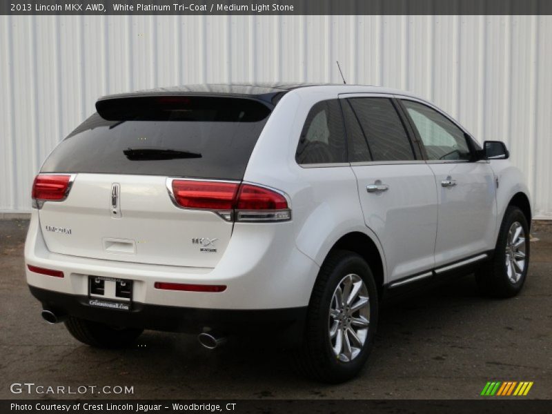 White Platinum Tri-Coat / Medium Light Stone 2013 Lincoln MKX AWD