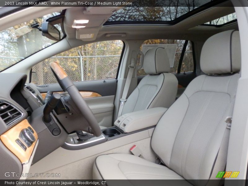 White Platinum Tri-Coat / Medium Light Stone 2013 Lincoln MKX AWD