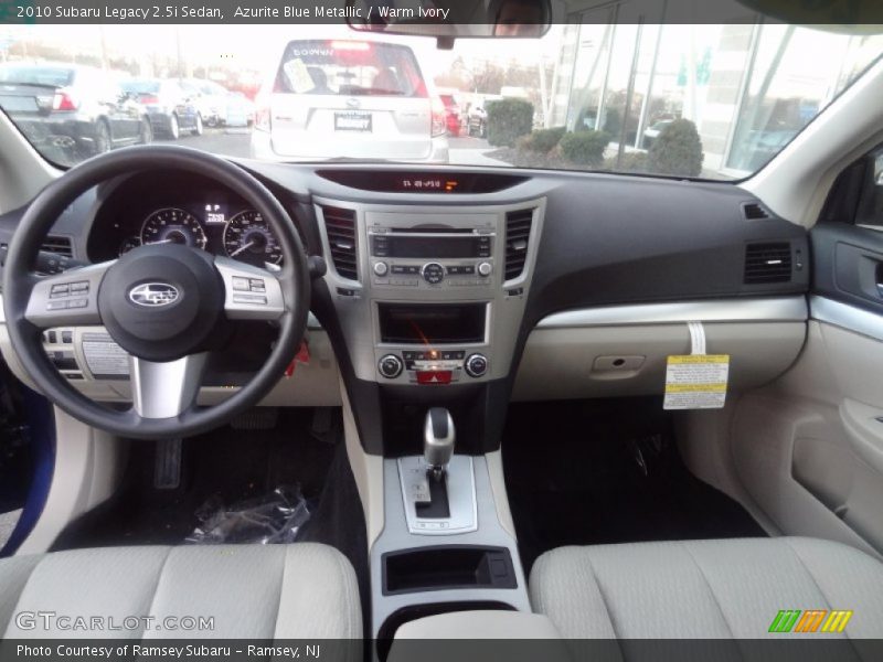 Azurite Blue Metallic / Warm Ivory 2010 Subaru Legacy 2.5i Sedan