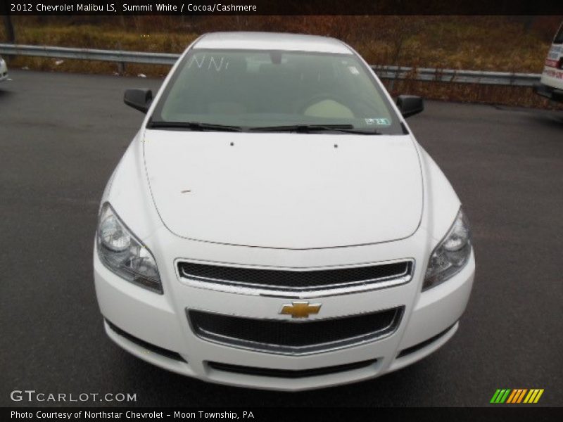 Summit White / Cocoa/Cashmere 2012 Chevrolet Malibu LS