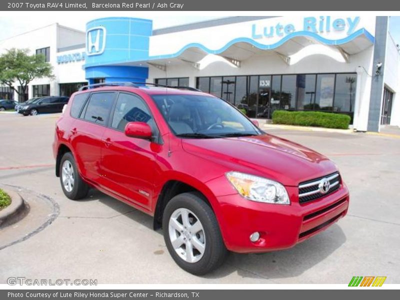 Barcelona Red Pearl / Ash Gray 2007 Toyota RAV4 Limited