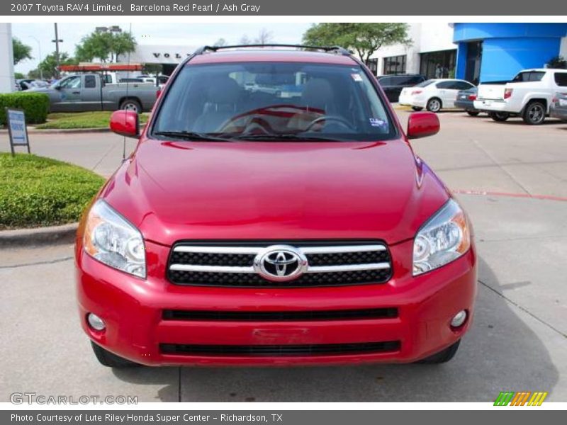 Barcelona Red Pearl / Ash Gray 2007 Toyota RAV4 Limited